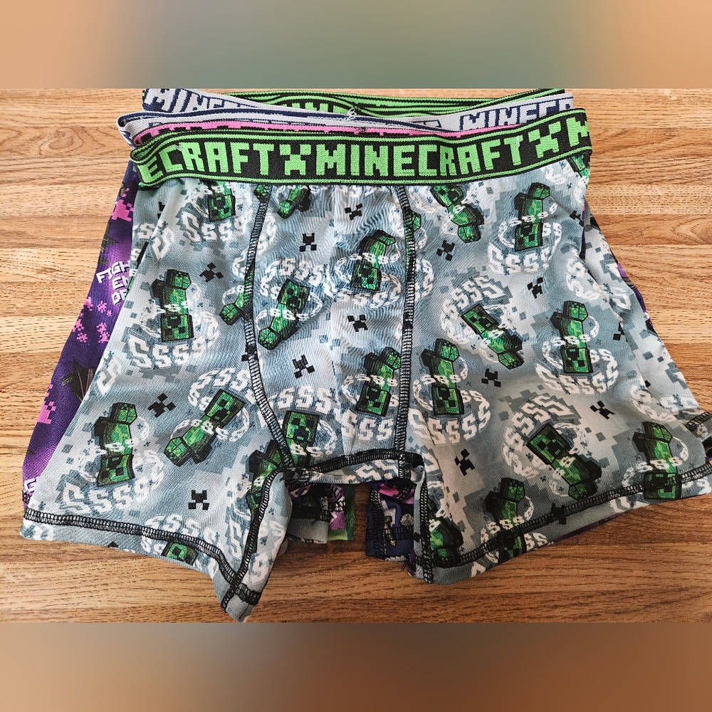 NWT 7 Pairs Of BOY Minecraft Boxer Briefs